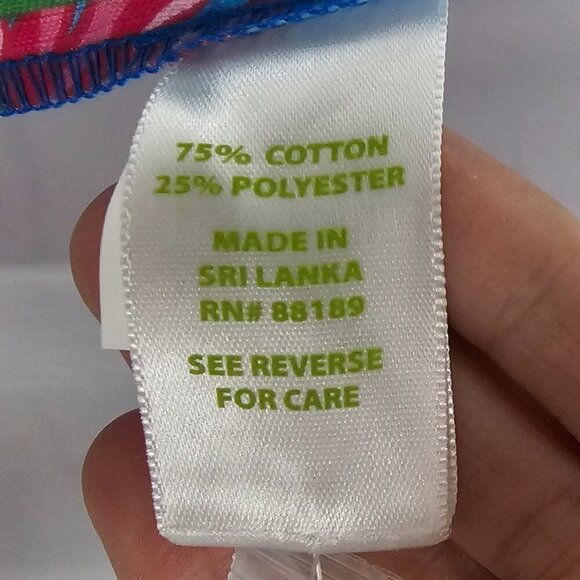 NWOT Lilly Pulitzer Blue Pink Resort Fit Beach Vacation Cropped Pants10 - Picture 14 of 16